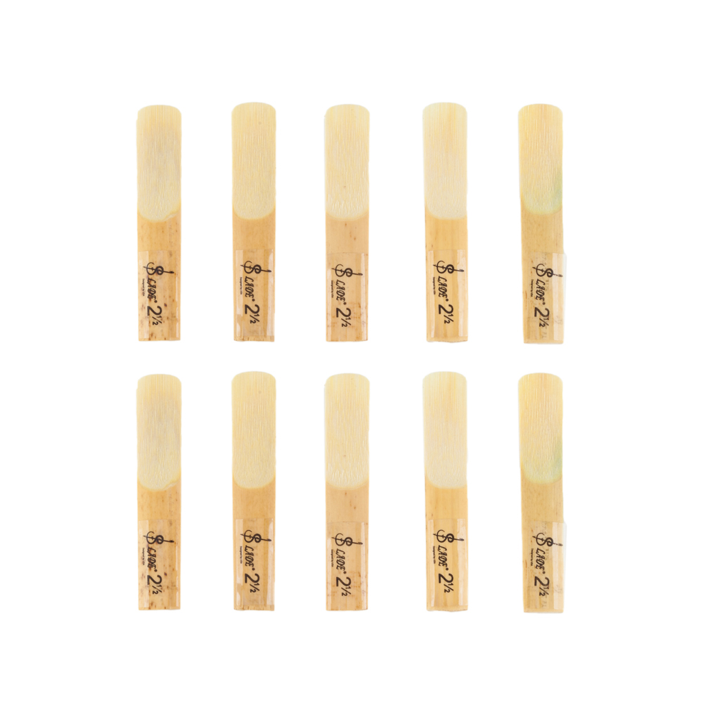 LADE 10pcs Wooden Beating Reeds for Clarinet Yellow